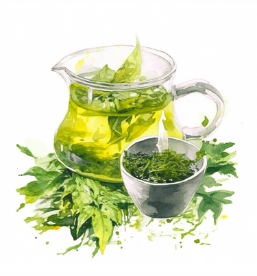 Sencha vs matcha - Jug of sencha