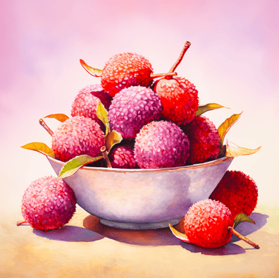 Can you freeze lychees - bowl of lychees