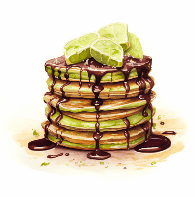 Matcha pancakes