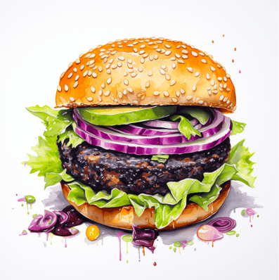 Black bean burger