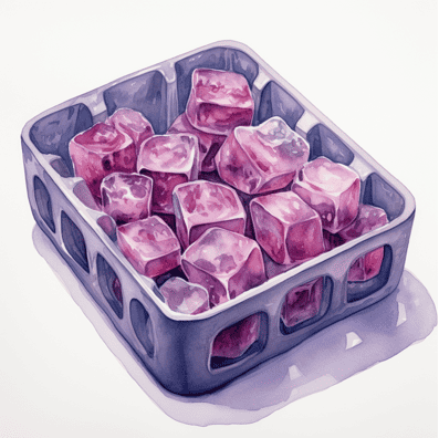 Can you freeze prune juice - ice cube tray of prune juice