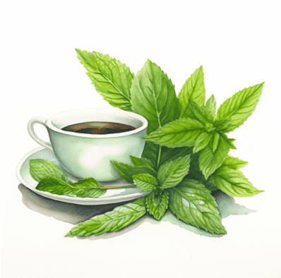 peppermint tea leaves