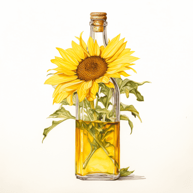 Does sunflower oil cause acne - bottle of oil