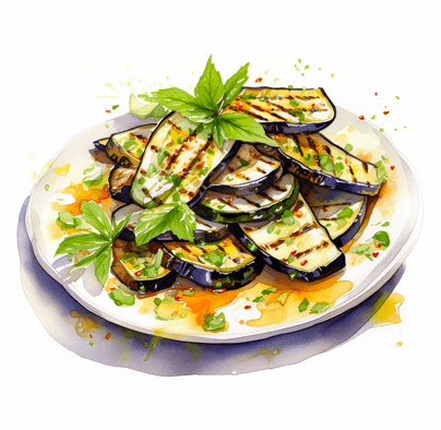 Grilled eggplant