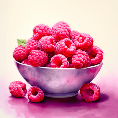 Antioxidant rich raspberries