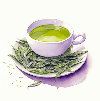 Cup of green tea