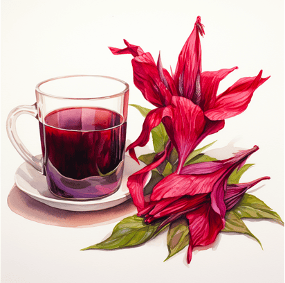 Cup of red tea