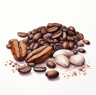 Cocoa beans vs coffee beans