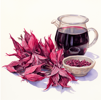 Dried roselle tea