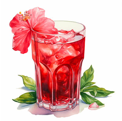 Iced roselle tea