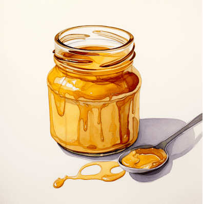 Jar of peanut butter