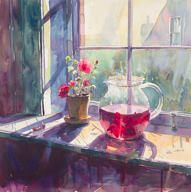 Jug of roselle tea