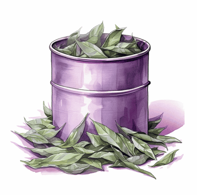 Tin of tea leaves