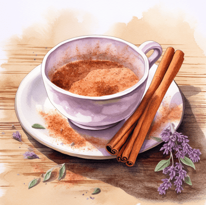 Tea with cinnamon stick