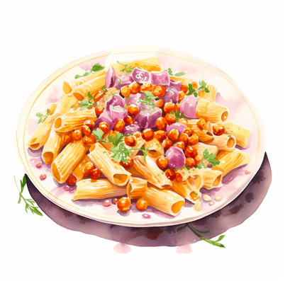 Pasta with chickpeas