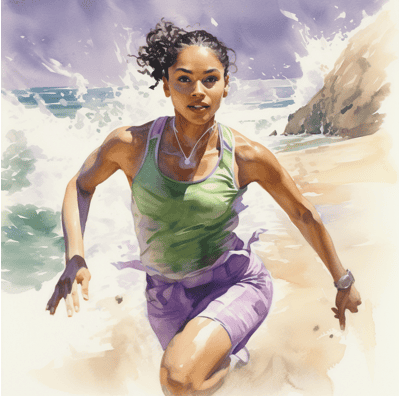 Woman running